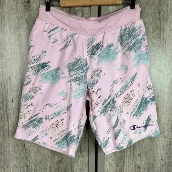 Champion Pink Shorts Medium Reverse Weave Cut Off 10" - Picture 2 of 10